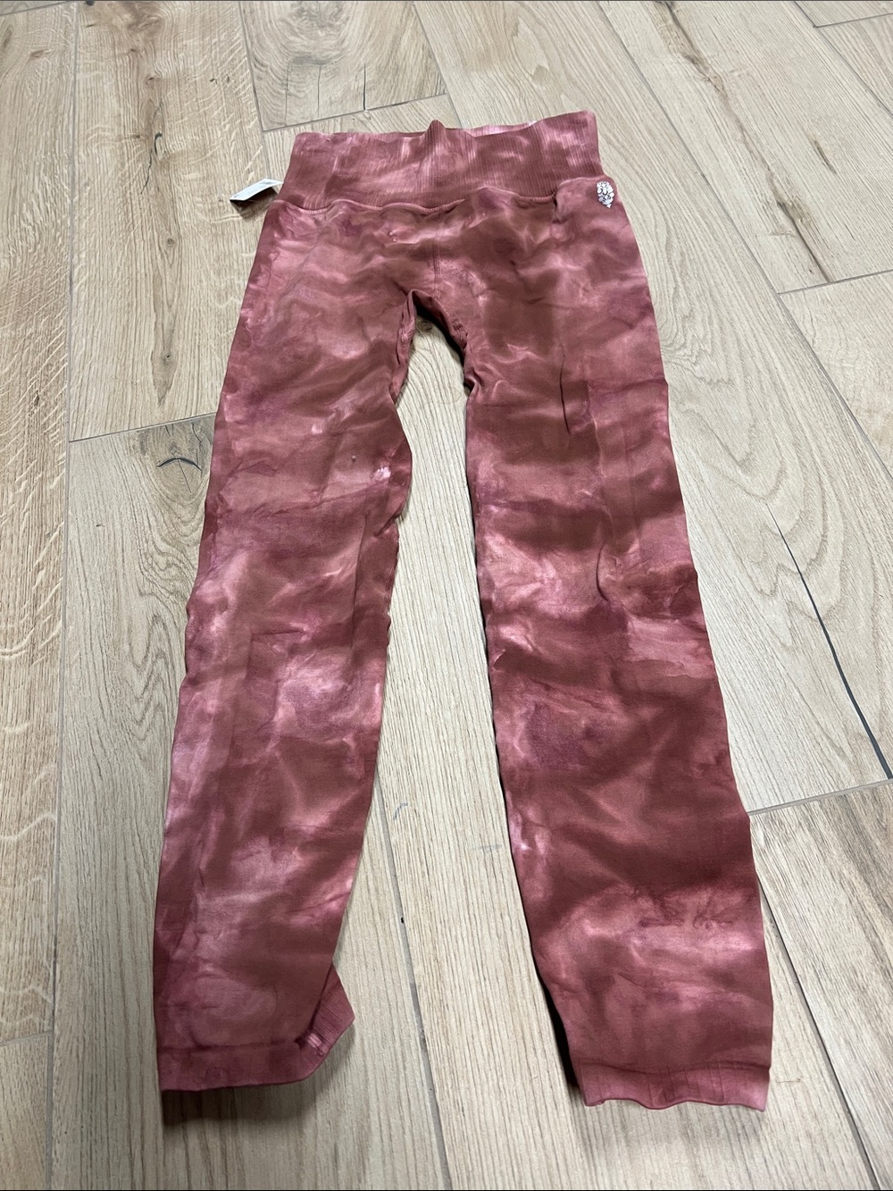 Free People good karma Rusty Rose Tie-Dye Leggings